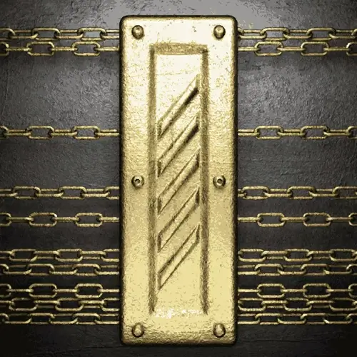metal frame and iron chain background
