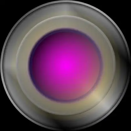 metallic abstract graphic button