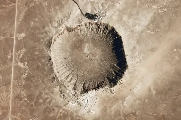 meteor crater meteorite impact