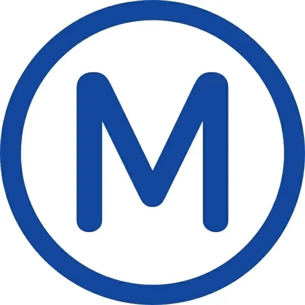 Metro M clip art