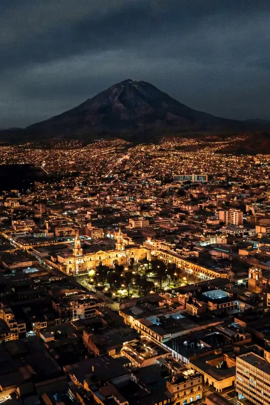 mexico city scenery picture sparkling city high view