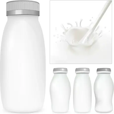 milk advertising theme design elements vector