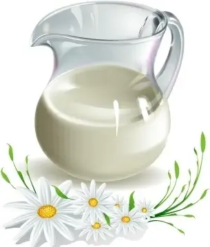 MILK AND CAMOMILE VECTOR