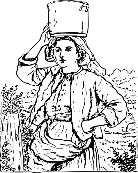 Milk Maid clip art
