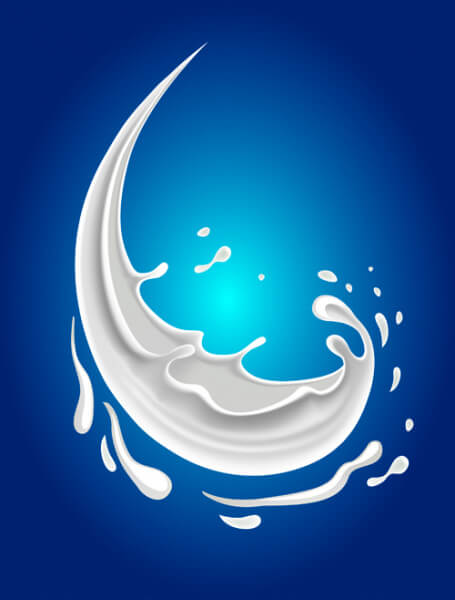 milk splash creative background vector