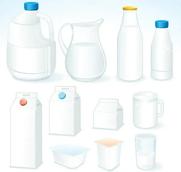 milk theme vector 1