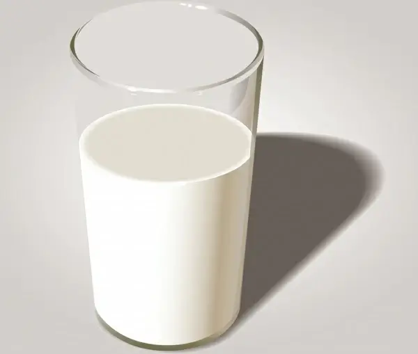 milk advertising background 3d glass sketch realistic design