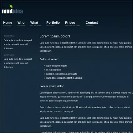 Mint Idea Template