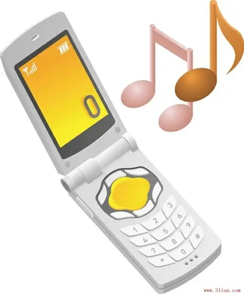 mobile music vector