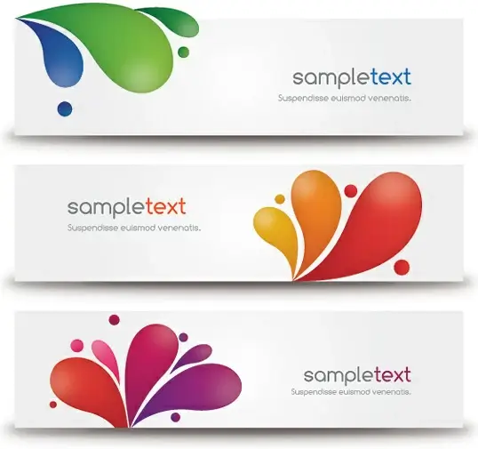modern banners vector graphic