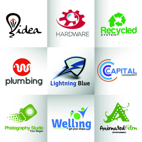 modern business logos design art vector