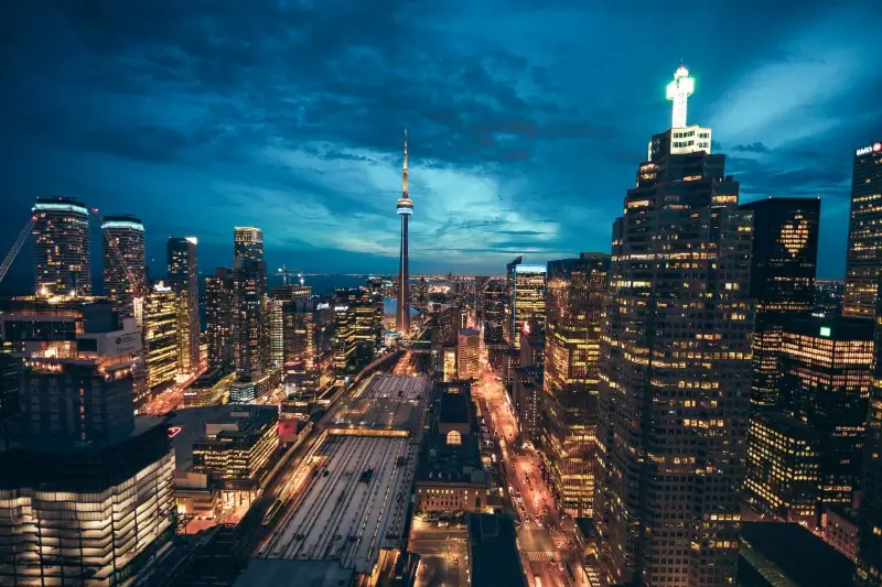 modern canada picture dark twilight architectures scene 