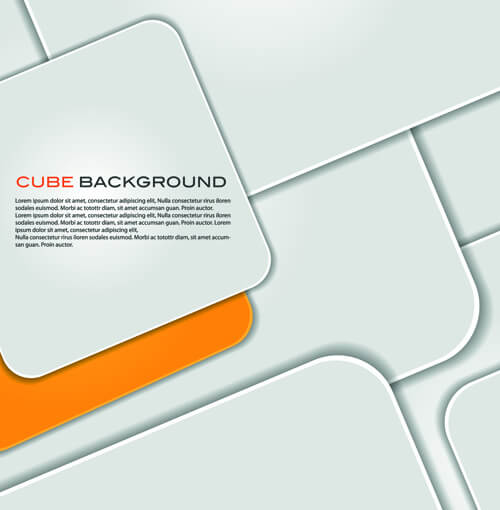 modern cube background vector graphics