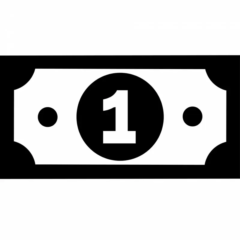 money bill alt icon sign black white number circle symmetry sketch