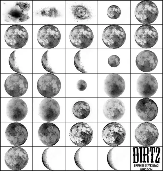 Moon brush PS brushes in .abr format free and easy download unlimit id ...