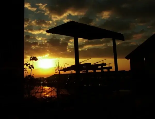 morning glow backlight own train yard