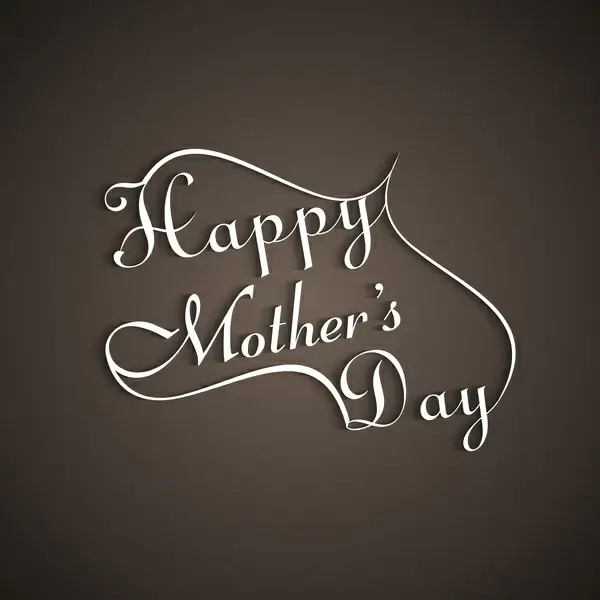 mothers day typography creative text vector illustration