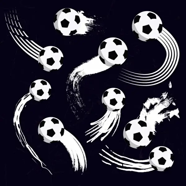 motion football background black and white design