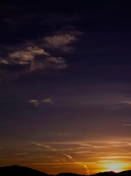 mountain evening clouds