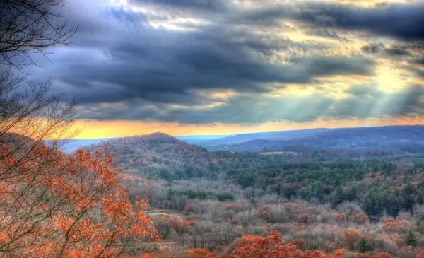 mountain landscape at wildcat mountain state park wisconsin