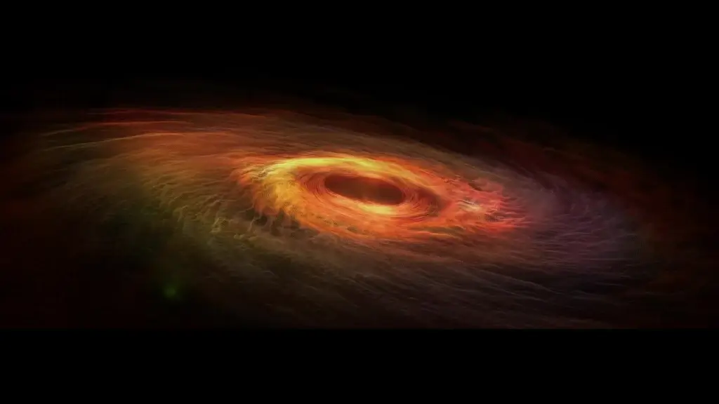 movement of huge black hole in universe