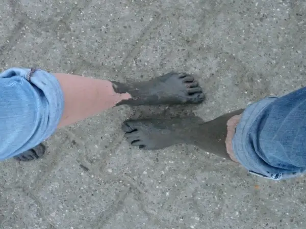 mudflat hiking watts feet