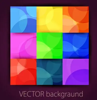 multicolor squares vector background art