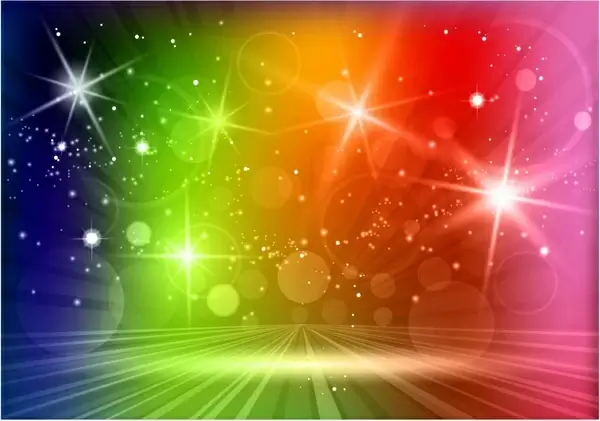 Multicolored light effects background