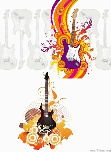 music theme background vector
