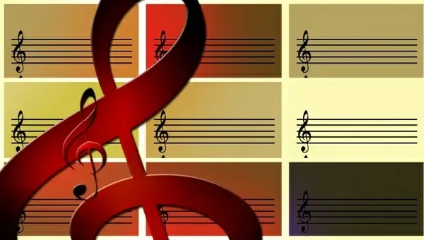 music treble clef notenblatt
