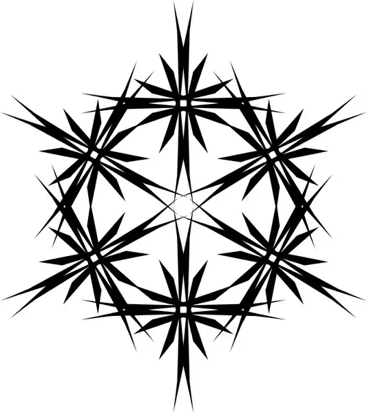 Muster 43db Stern aus sechs Sternen