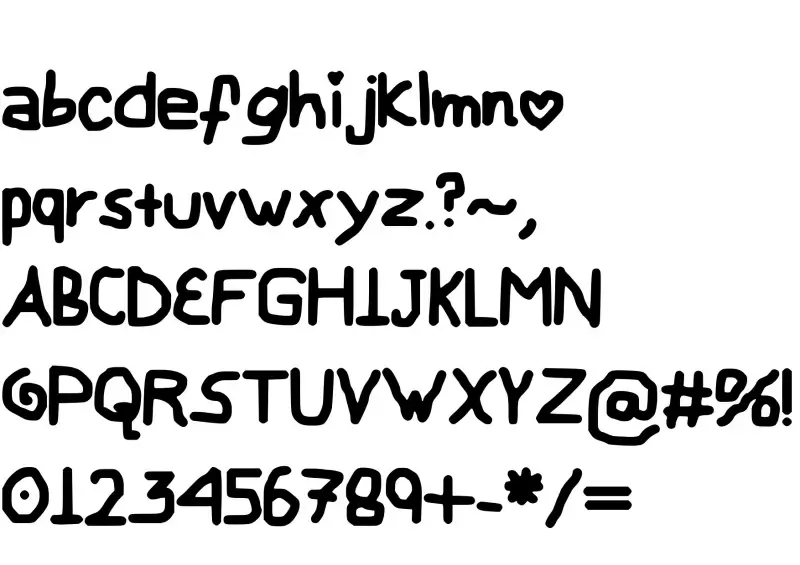My Childish Font