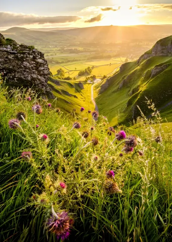 nature picture backdrop elegant winnats pass valley scene 