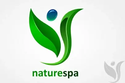 natures spa logo vector