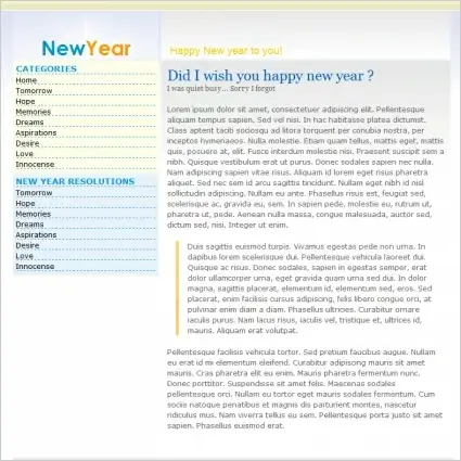New Year Template