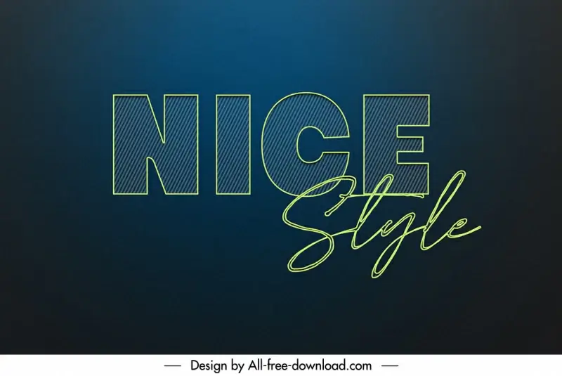 nice styles decor backdrop template elegant flat calligraphic design