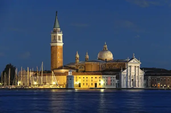 nightfall in venice