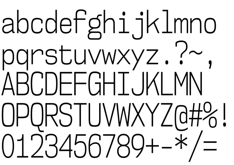 ElroNet Monospace Font in truetype .ttf opentype .otf format free and ...