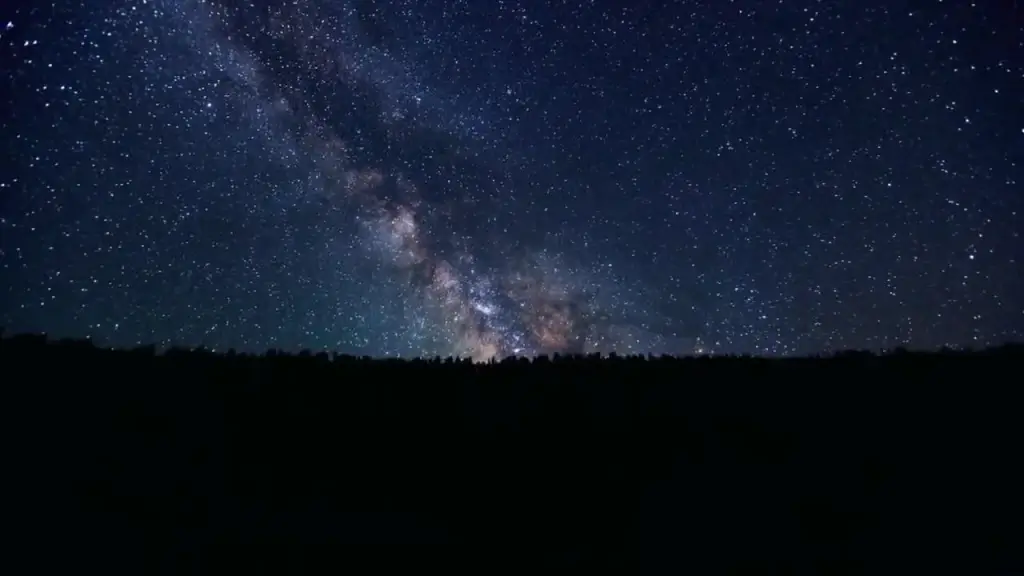 observation clip of bright starry sky