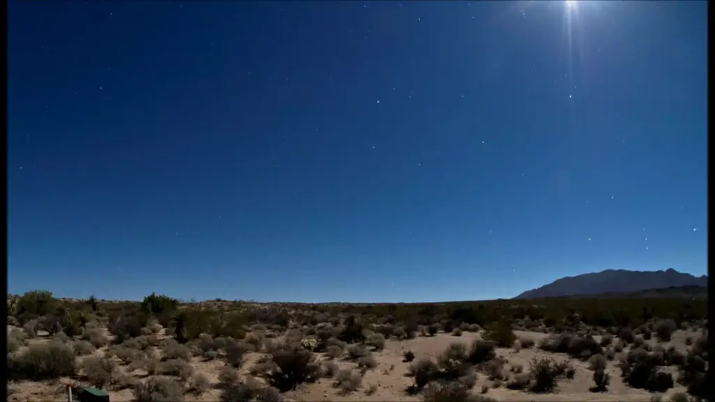 observation clip of stars moving on bright sky