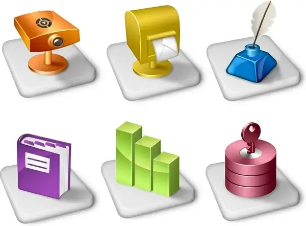 Office dock icons icons pack