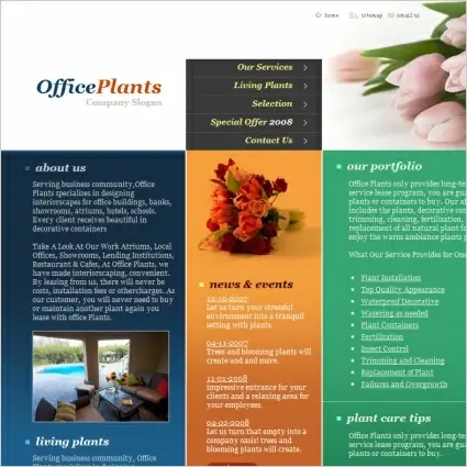Office Plants Template