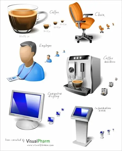 Office Space Icon Set icons pack