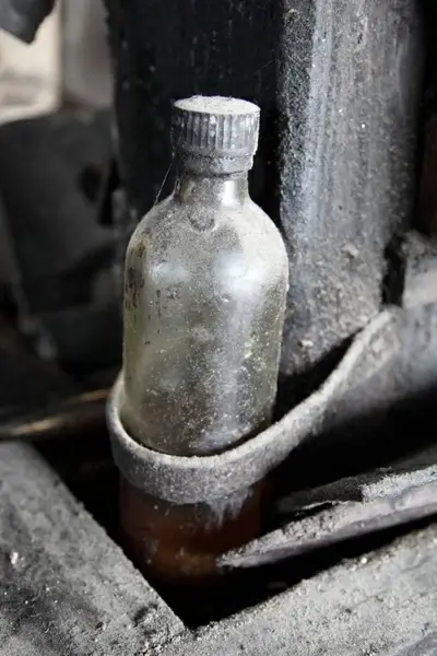 old dusty bottle