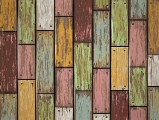 old wooden board textured vector background