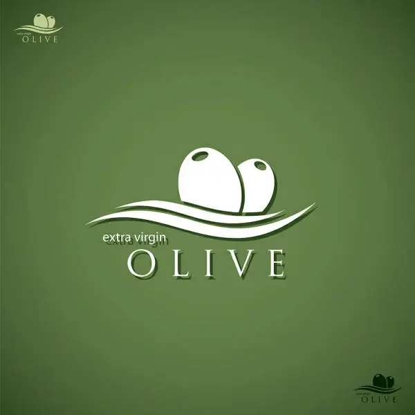 olive oil logo creative design vector