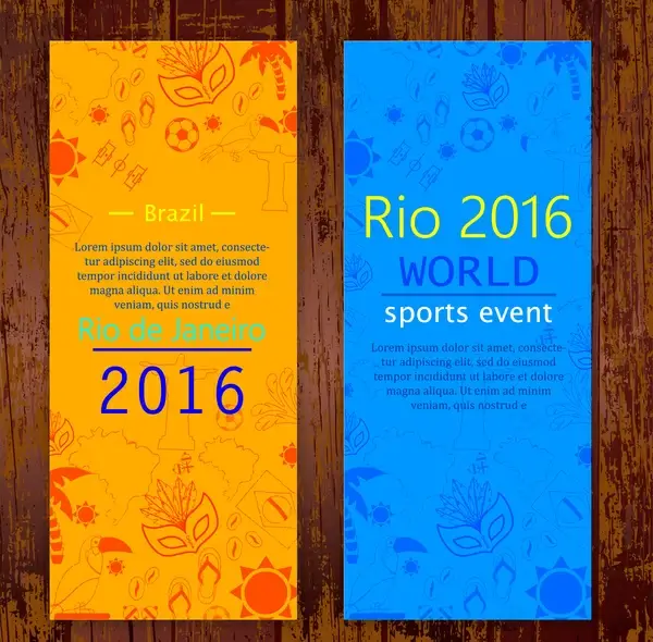 olympic rio de janeiro 2016 flyer design templates