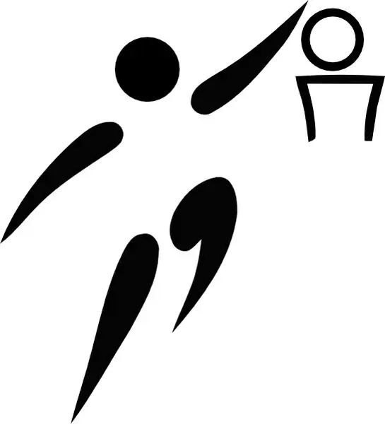 Olympic Sports Basketball Pictogram clip art