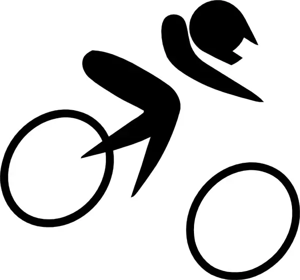 Olympic Sports Cycling Bmx Pictogram clip art