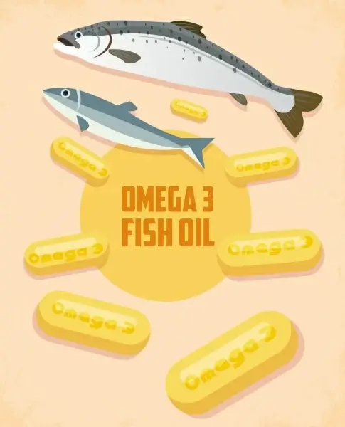 omega promotion banner fishes capsule icon decor